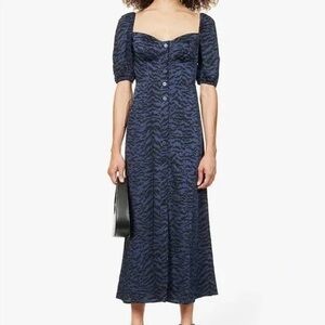 Good American | Dresses | Good American Ruched Mesh Midi Dress | Poshmark